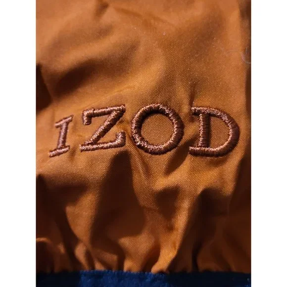 IZOD XFG Men's XL Jacket Hooded Burnt Orange Long Sleeve Full Zip Packable - Picture 9 of 13